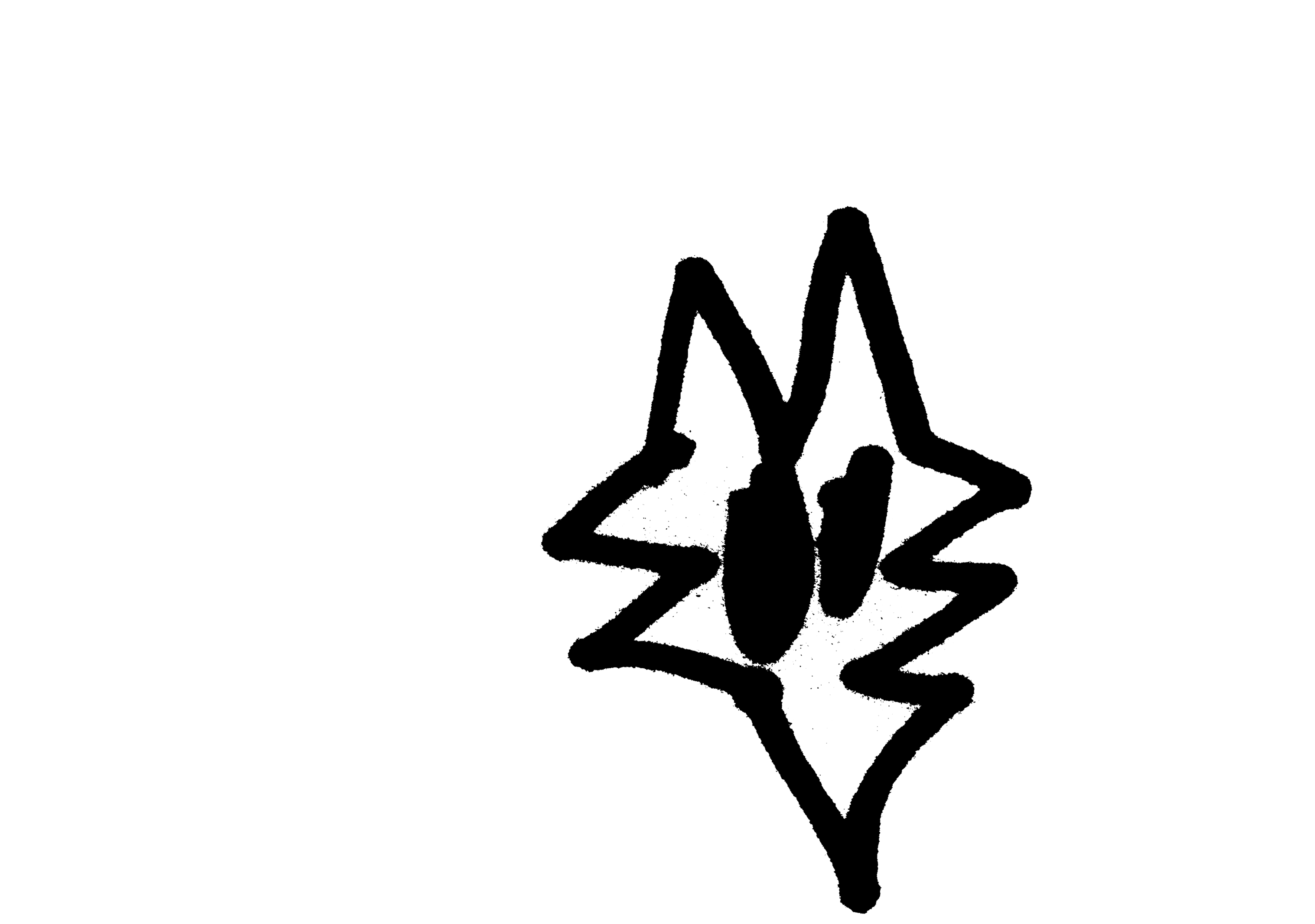 The black logo